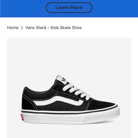NEW IN BOX Vans Classic Black and White Skate Shoes - Picture 7 of 7